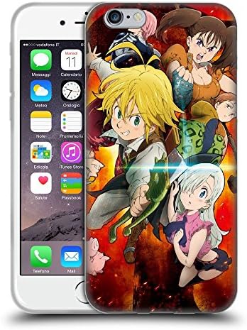 GOODNISHA for iPhone SE iphone 5S case cover Clear Back Case The Seven Deadly Sins