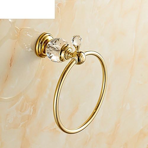 All-copper towel ring Crystal/European bathroom metal pendant/towel/Towel hanging ring-B