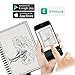 [2018 UPGRADED] Newest Version Elfinbook Smart Wirebound Notebook, Cloud Storage App Notebook, Reusable 500+, Erasable, Water-to-Erase (A5, 5.8”x8.4”)