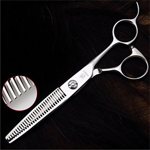 Fenice 6" Professional Salon Hairdressing Thinning Shears Thinning scissors For Stylist Japan 440C 30 Teeth Antlers Teeth Style Thinning Rate: 10-15 %