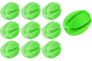 BAMBOO'S GROCERY LOKII 10Pcs Silicone Fishing Rod Holder Straps, 5 Hole Portable Fishing Rod Fixed Ball, Rubber Fishing Pole Clips Fly Fishing Accessories