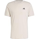 Adidas Mens Train Essentials Feelready Training Tee Wonder Beige Melange/Black Large