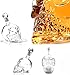 XOCOY Glass Skull Face Decanter Bottles Bottling (500_ML)