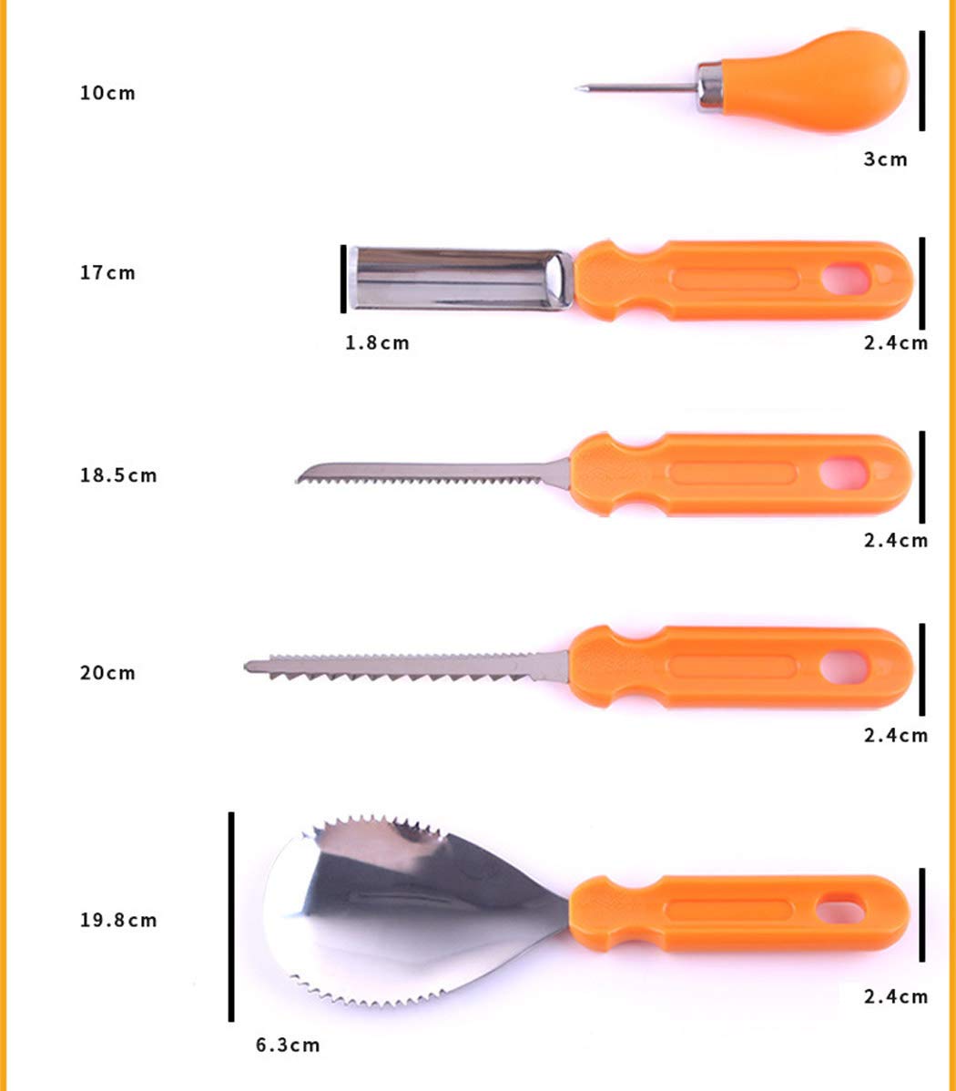 Pumpkin Carving Kit, 13 Pcs Stainless Steel Pumpkin Carving Kit Tools Set for Halloween Crafts