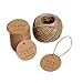 Thank You Tags,Kraft Paper Gift Tags,100 PCS Round DIY Crafts Tags with 100 Feet Jute Twine,Thank You for Your Kindness for Gift Wrap,Wedding Favors