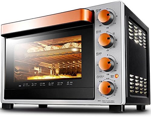 Fashion Electric Oven Home Baking Multi-Functional Enamel Liner Cake 32L Large Capacity,Orange
