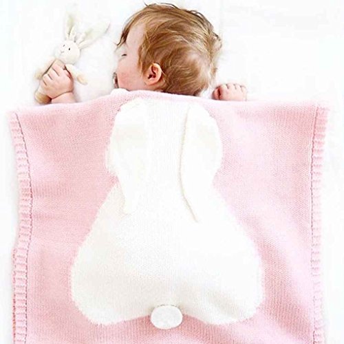 Rabbit Baby Blanket Newborn swaddler Knitting Infant Swaddle Wrap Infant Swaddle Sack Bag Swaddle Cloth - Thumbnail 3