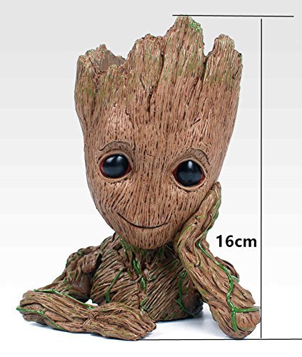 image for SOSUO Multifunction Moive Baby Groot Planter Pen Container Guardians o