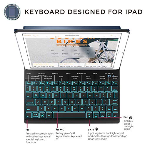 1 iPad+Keyboard+Backlit+Detachable+Quiet