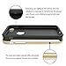 TORUBIA PU Leather Durable Shock Absorption Bumper with 2 Screen Protector for iPhone 7 - Dark Brown