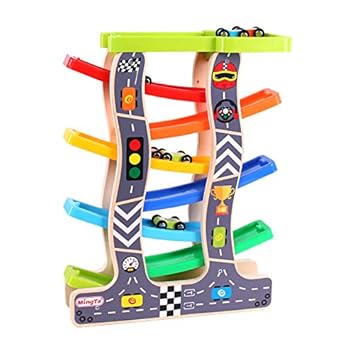 large wooden car ramp toy