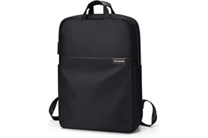 Travel Laptop Backpack for Women Anti Theft Slim Durable College Bookbag Business Computer Bag Fit 15.6 Inch Notebook (Black,