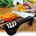 Fubosi Knife Sharpener-Kitchen Knife Sharpener 3 Stage Diamond Knife Edge Grip Sharpening Tool Sharpens Dull Knives Quickly for Ceramic, Straight and Serrated Chef Knives (Knife sharpener)