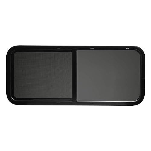 ToughGrade Horizontal Sliding Black RV Window 48