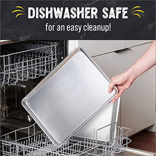 Checkered Chef Baking Sheet Set 13" x 9.5" Stainless Steel Quarter