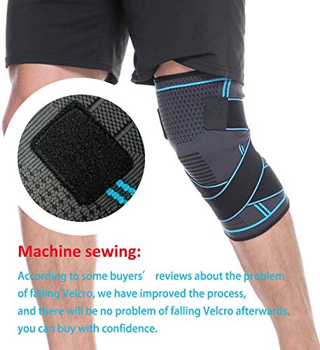NTRH Knee Brace for Arthritis ACL and Meniscus Tear Adjustable Knee Sleeves for Sports Knee Support for Men and Women