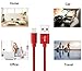 Suanna iPhone Cable 3Pack 10FT Nylon Braided Certified Lightning to USB iPhone Charger Cord for iPhone 8 7 Plus 6S 6 SE 5S 5C 5, iPad 2 3 4 Mini Air Pro, iPod Nano 7 - Red