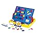Wishland Deluxe Magnetic Doodle Sketch Drawing Board Numbers Tabletop Easel Board Toddler Toys (2 Functions)