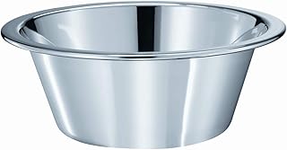 RÖSLE Schüssel konisch, Hochwertige Edelstahlschüssel zur Zubereitung und Aufbewahrung von Speisen, Gastronomiegröße, Großmengen, Edelstahl 18/10, Spülmaschinengeeignet, 40 cm