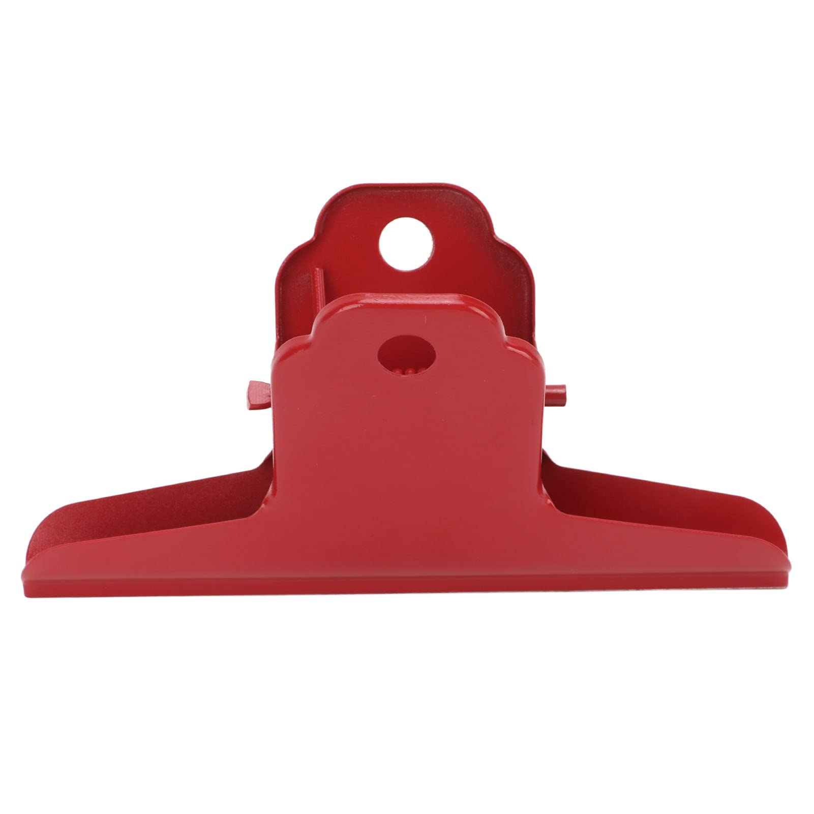 Metal Binder Clip, Large Size Bulldog Clips Hinge Clips File Paper Money Binder Clamps for Photos Maps Drawings(red)