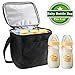 Update Material Baby Breastmilk Bottle Cooler Bag, GIKPAL Bottle Cooler Storage Tote Bag for Travel Or Work, Black (Fits up to Most 8 Oz. Bottles)