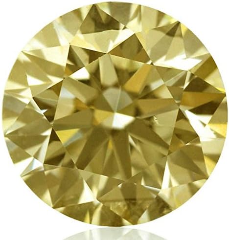 RINGJEWEL 8.80 ct 13.56 MM VS1 Round Cut Loose Moissanite Use 4 Pendant/Ring Canary Yellow Color Stone