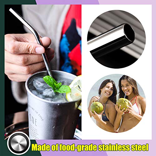 4 Stainless+Reusable+Drinking+Smooth+friendly+Diameter