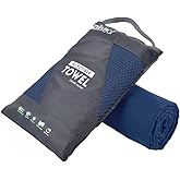 Rainleaf Microfiber Towel Perfect Travel & Gym & Camping Towel. Quick Dry - Super Absorbent - Ultra Compact - Lightweight. Su