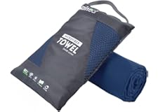Rainleaf Microfiber Towel Navy Inches