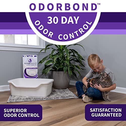 Litter Pearls Ultra Clump Unscented Crystal Clumping Cat Litter 8lb,White and Clear Crystals