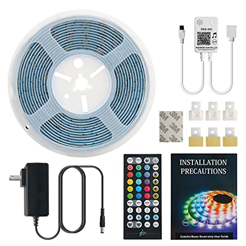 Led Strip Lights, 16.4ft Smart Light Strips with App Control RGB Led Lights for Bedroom Music Sync Color Changing Lights for Room Party