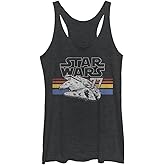Star Wars Womens Star Wars Falcon Stripes Women's Racerback Tank Top