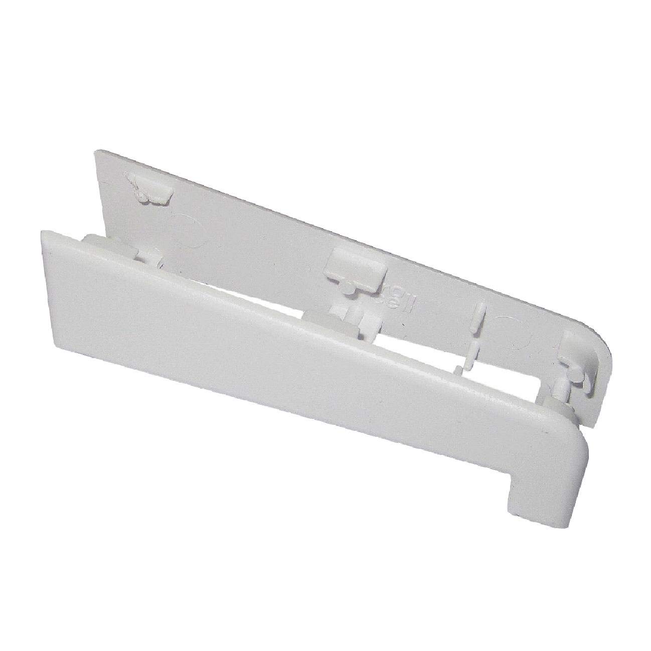 White Eurocell UPVC Pair Window and Door Cill End Caps, External Sill Covers