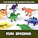 Wowok Dinosaur Toys with Activity Play Mat & Trees, Educational Realistic Plastic Dinosaur Figures Playset Including T-Rex, Allosaurus, etc, to Create a Dino World Gift for Boys and Girls