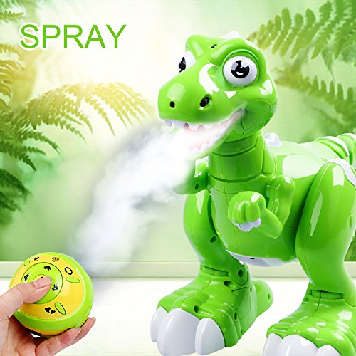 DX DA XIN Interactive Robot Dinosaur , Dancing, Music ,Walking , Spraying Mist Out of his Mouth Remote Control Toys Robotic Tyrannosaurus Rex, Gift for Children