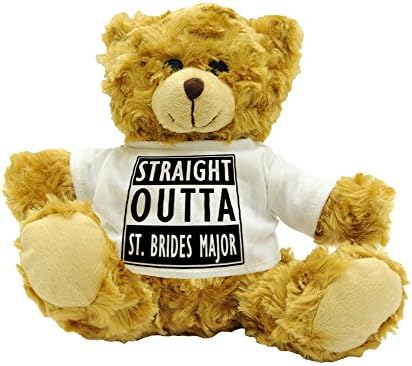 STRAIGHT OUTTA ST. BRIDES MAJOR - Stylised Cute Plush Teddy Bear Gift - Approx 22cm High.