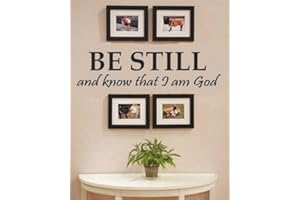 SLAP-ART Be Still and Know That I am God Vinyl Wall Art Decal Sticker