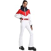 GSOU SNOW Ski Suit Women Snowsuit Slim One Piece Jumpsuit Snow Jackets Waterproof Winter Windproof Outdoor Sports Warm