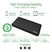 Bestoss 10000mAh Portable Charger Power Bank Cell Phone External Battery Packs Travel Charger Built-in Lightning and Micro USB PowerCore Ultra-Compact-BLACK PRO