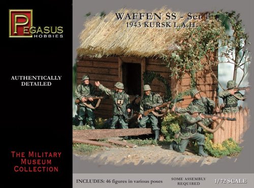 Waffen SS Soldiers Set #1 (46) (Plastic Kit) 1-72 Pegasus
