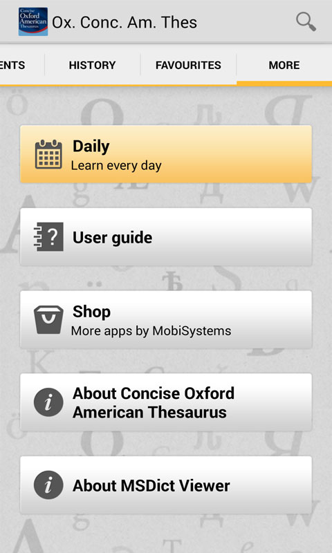 Concise Oxford American Thesaurus - Thumbnail 4