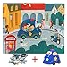 TOP BRIGHT Wooden Puzzles for Toddler 3 Year Old Boys and Girls, 24 Piece Floor Puzzles for Kids