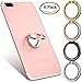 Cell Phone Finger Ring Holder, 4 Pack Mirror Surface 360 Degree Grip Kickstand for iPhone 7 Plus 6 6S 5 5C 5S, Samsung Galaxy S8 S7 Edge, Tablet, Magnetic Car Mount - Rose Gold, Gold, Silver, Black