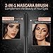 MOSTORY Black Lash Mascara - Silk Fiber Volume Waterproof Natural Extension Mascara Thickening Lengthening Voluminous Sweatproof Long Lasting Hypoallergenic Eyelash (0.28 oz)