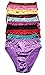 Peachy Panty Lingerie Women's 6 Pack Various Style Of Comfortable Satin Shine Smooth Soft Nylon Panties (XX-Large, Butterfly)