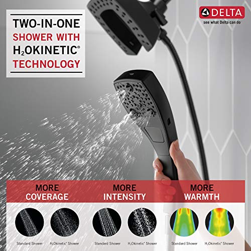 Delta Faucet 5Spray In2ition 2in1 Dual Hand Held Shower Head with