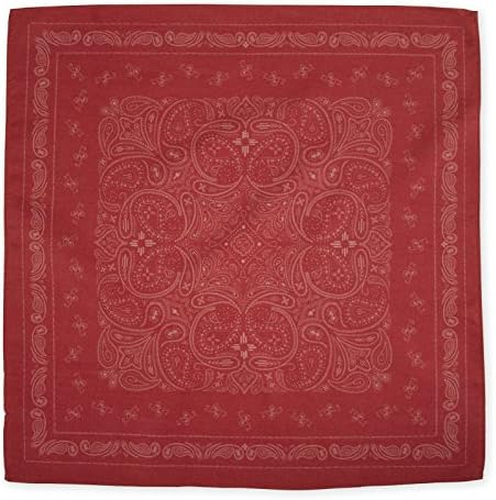 Declan 13.4 Inch Microfiber Pocket Square, Handkerchief, Cleaning Cloth (Brooks Red)