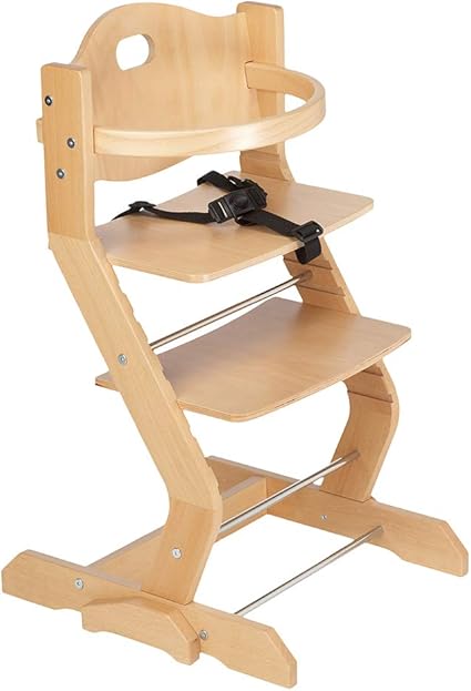 Amazon Tissi 全欧が認めたベビーチェア ドイツ 木製 椅子 ハイチェア 赤ちゃん ダイニングチェア ナチュラル ハイチェア ベビー マタニティ 通販