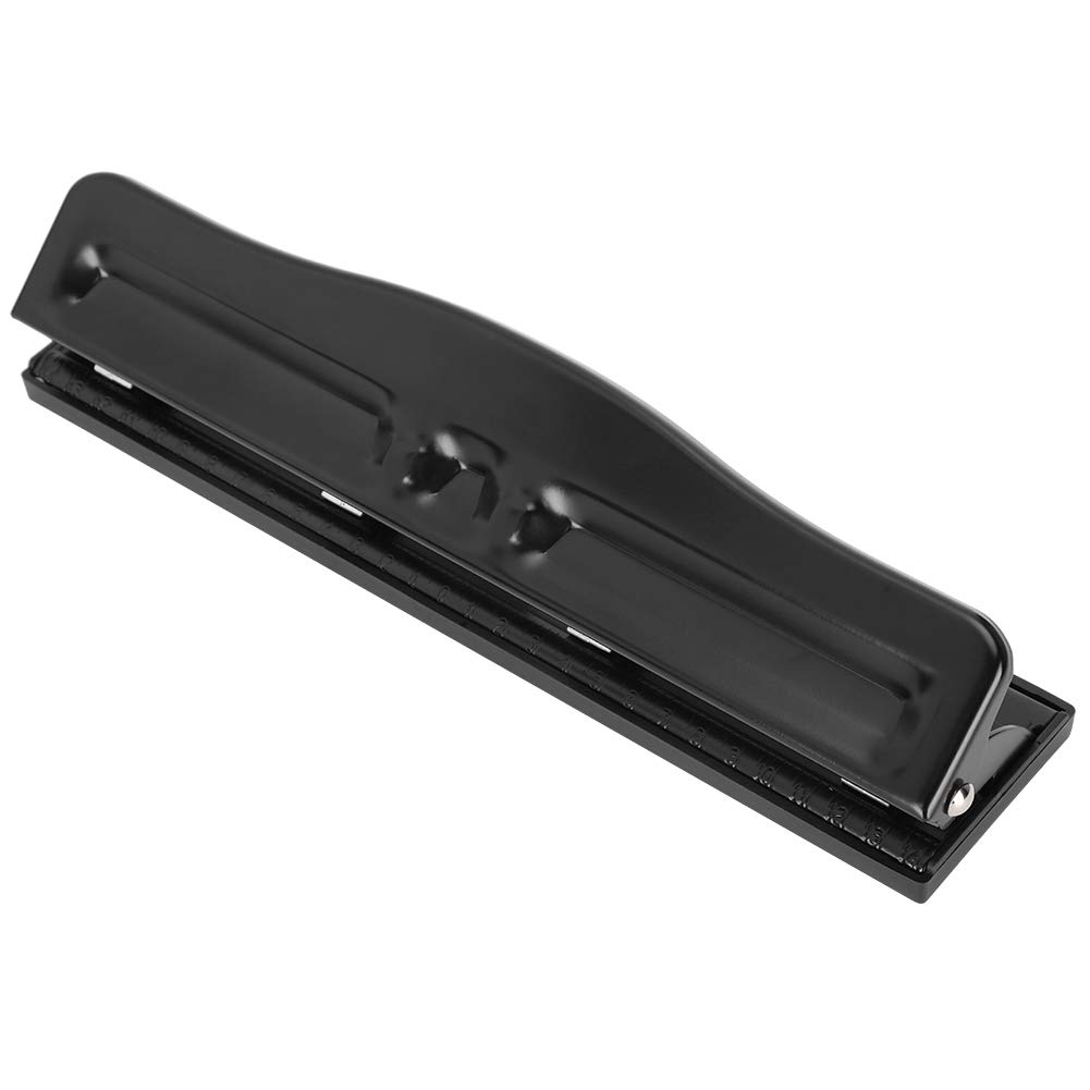 Tiiyee 4 Hole Punch, Adjustable Desk Paper Puncher 10 Sheet Punch Capacity Portable Desk Paper Punching Machines Accessories Light Duty Effortless Hole Puncher Home Office Supplies