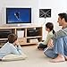QERY 50 Miles 1080P Digital TV Antenna , Indoor Amplified HDTV Antenna with Detachable Amplifier Signal Booster, USB Power Supply and 16.5FT High Performance Coax Cable - Better Reception … (black)